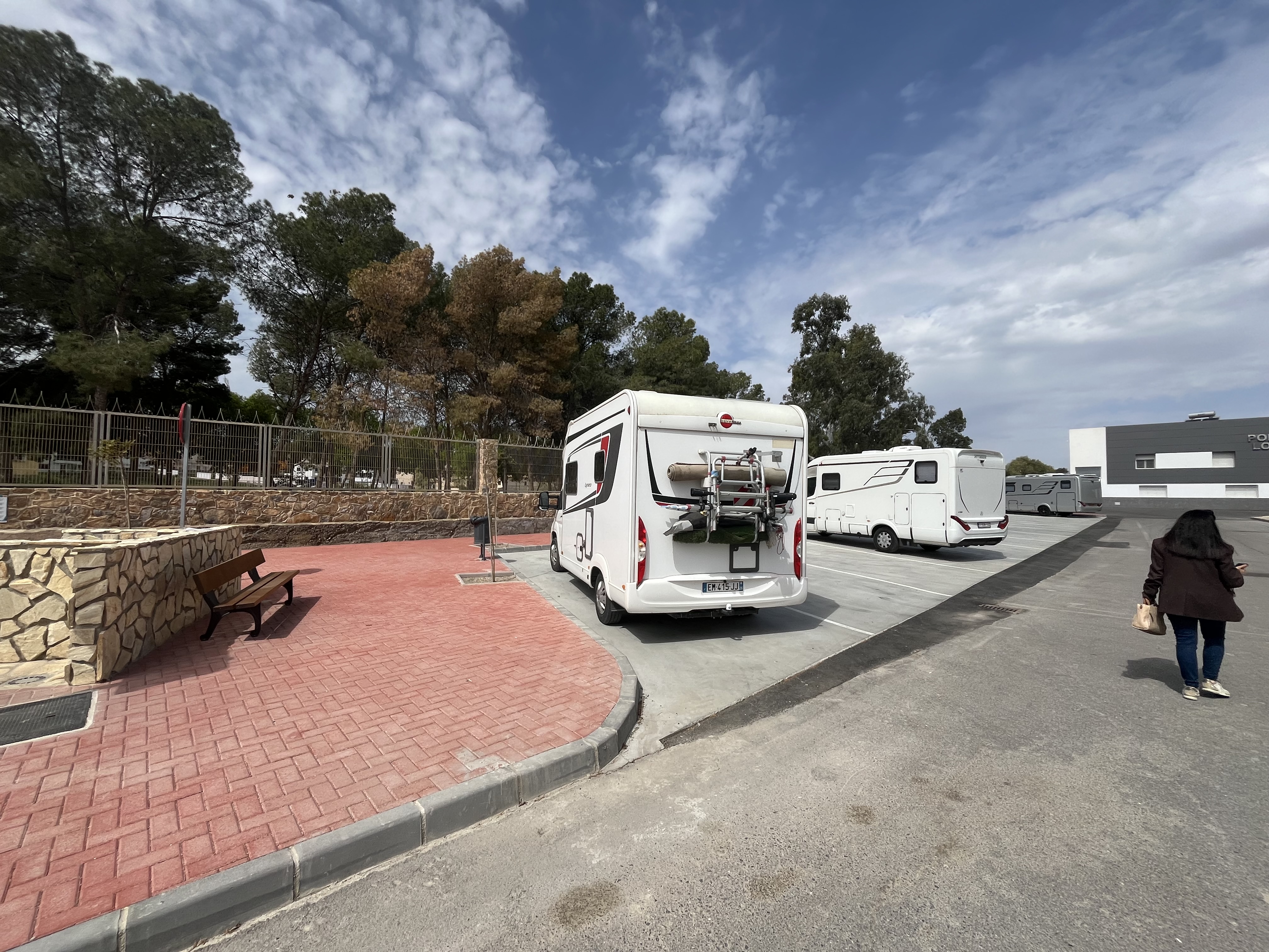 Área de servicio de autocaravanas