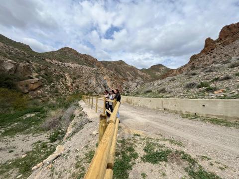 Obras de adecuación del nuevo sendero de acceso al yacimiento de Fuente Álamo